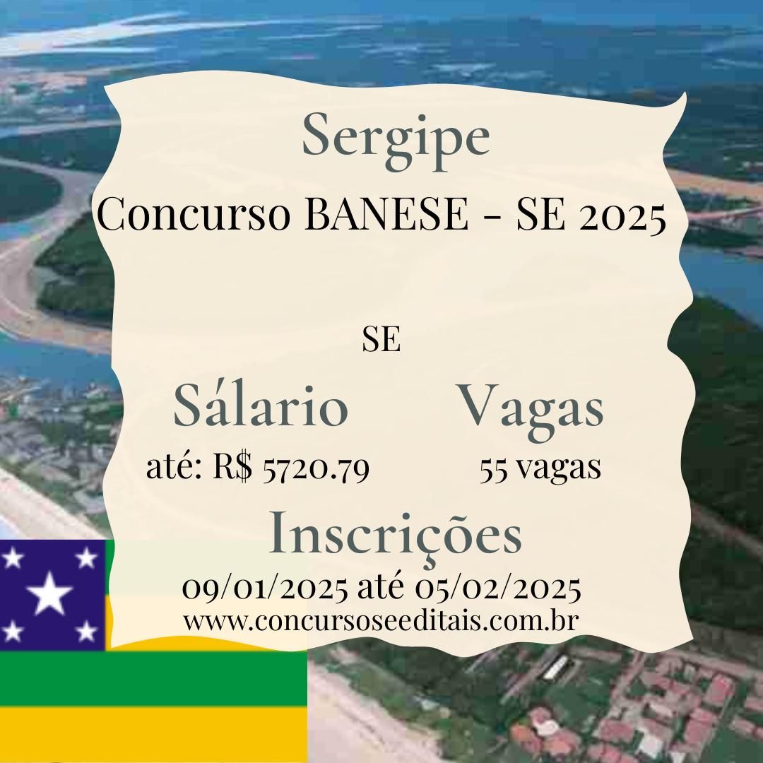 BANESE – Sergipe Abre 55 Vagas em Novo Concurso Público!