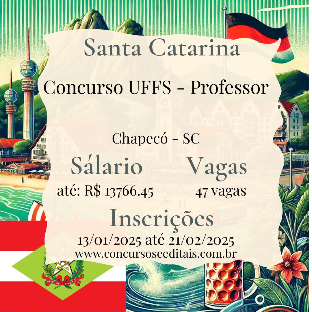 Concurso UFFS 2025: 47 Vagas para Professor!  📚