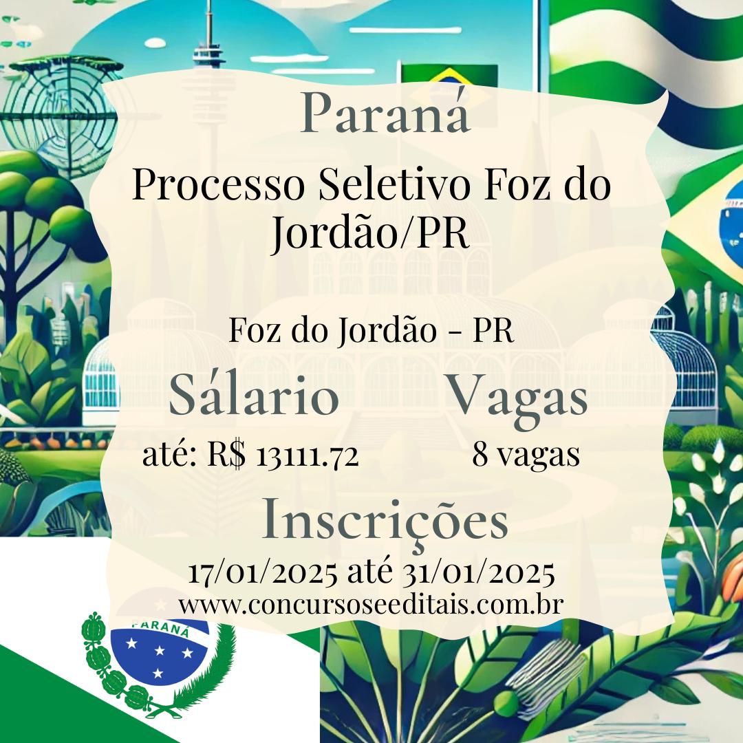 foz do jordão seletivo