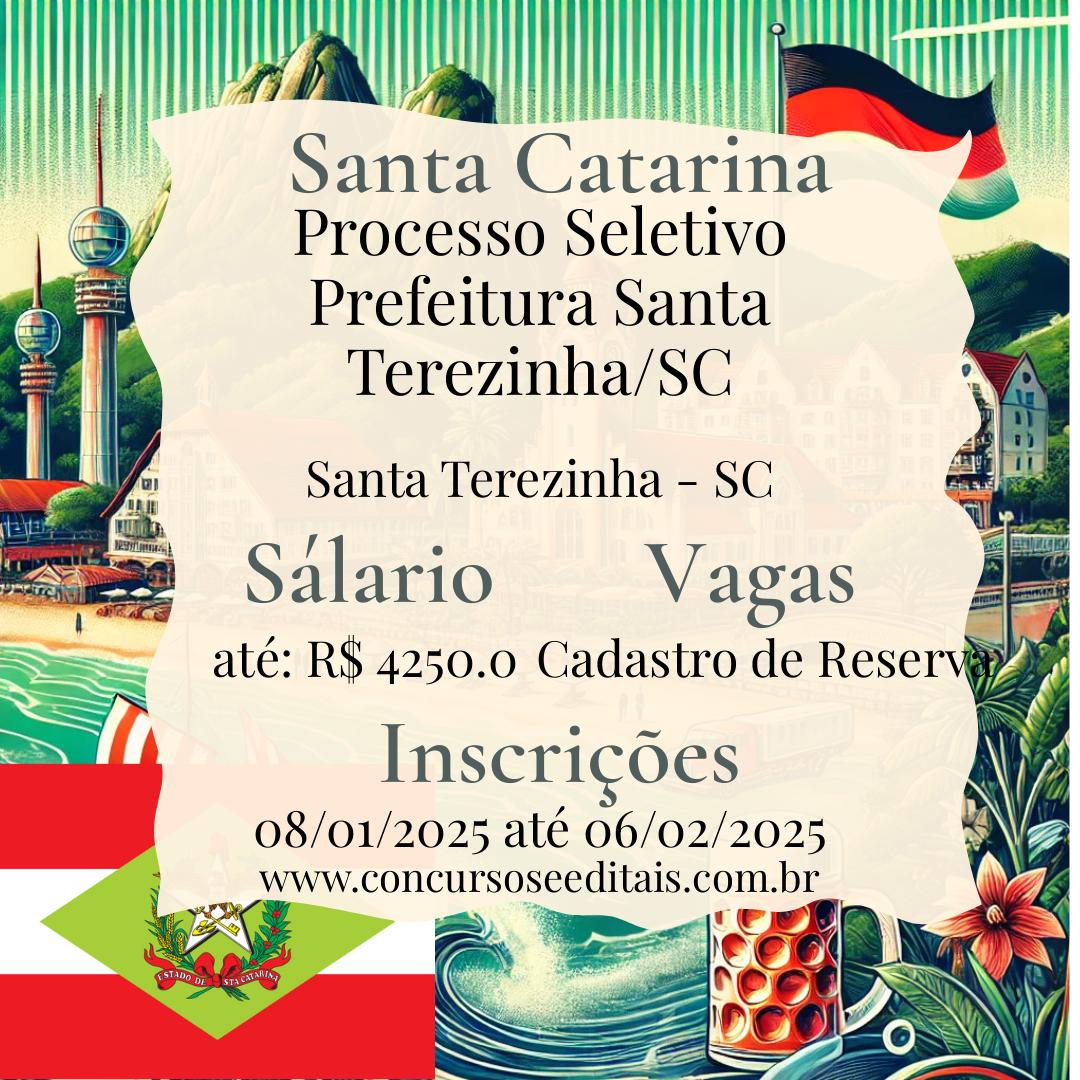 Processo Seletivo na Prefeitura de Santa Terezinha – SC