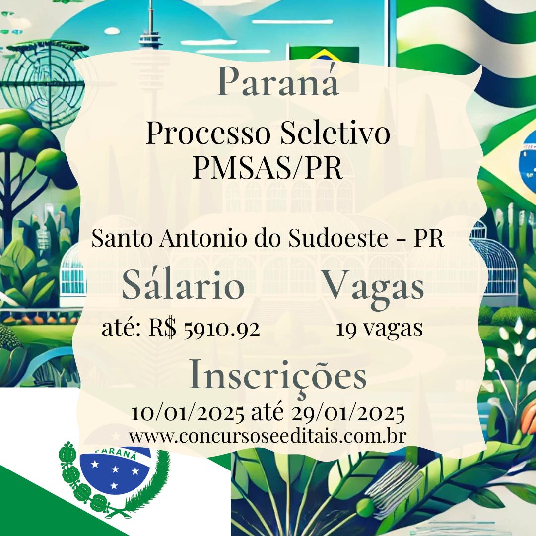 seletivo Santo Antonio do Sudoeste