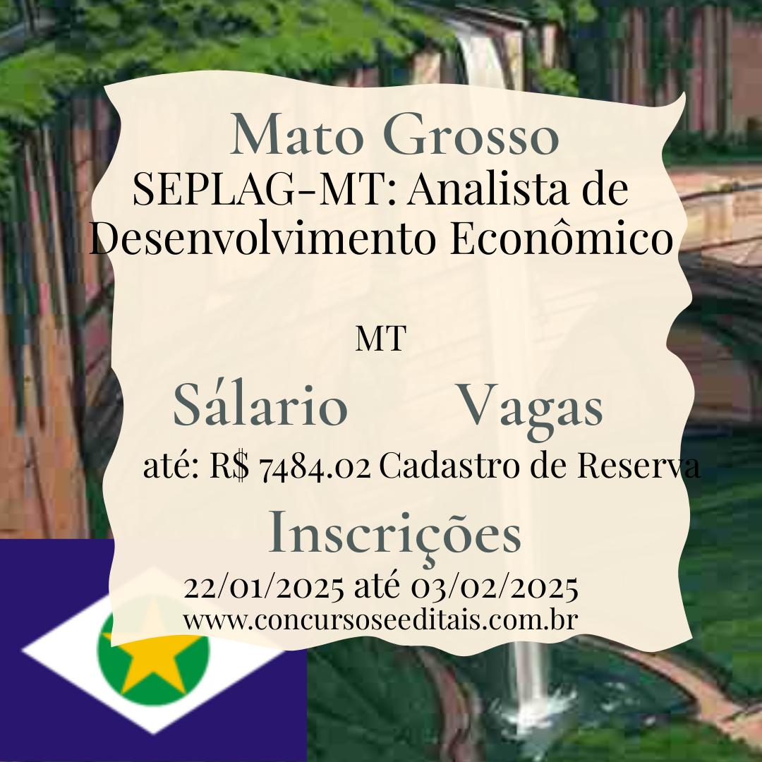 Ótima Notícia! Cadastro Reserva para Analista em Mato Grosso