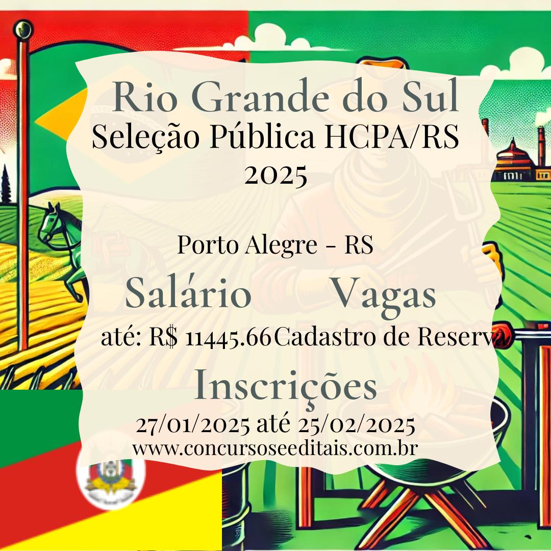 Ótima Notícia! Concurso no HCPA com Vagas em Diversas Áreas!