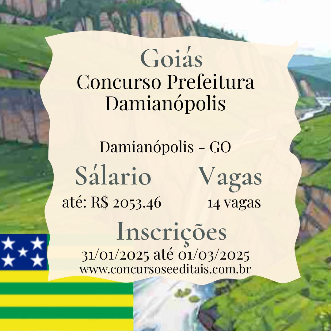 concurso em damianopolis