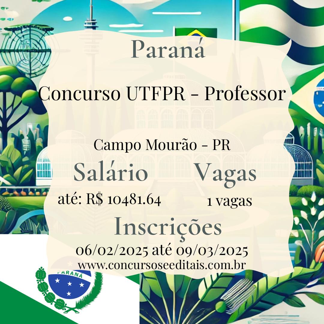 Concurso UTFPR 2025: Abre Vaga para Engenheiros Químicos!