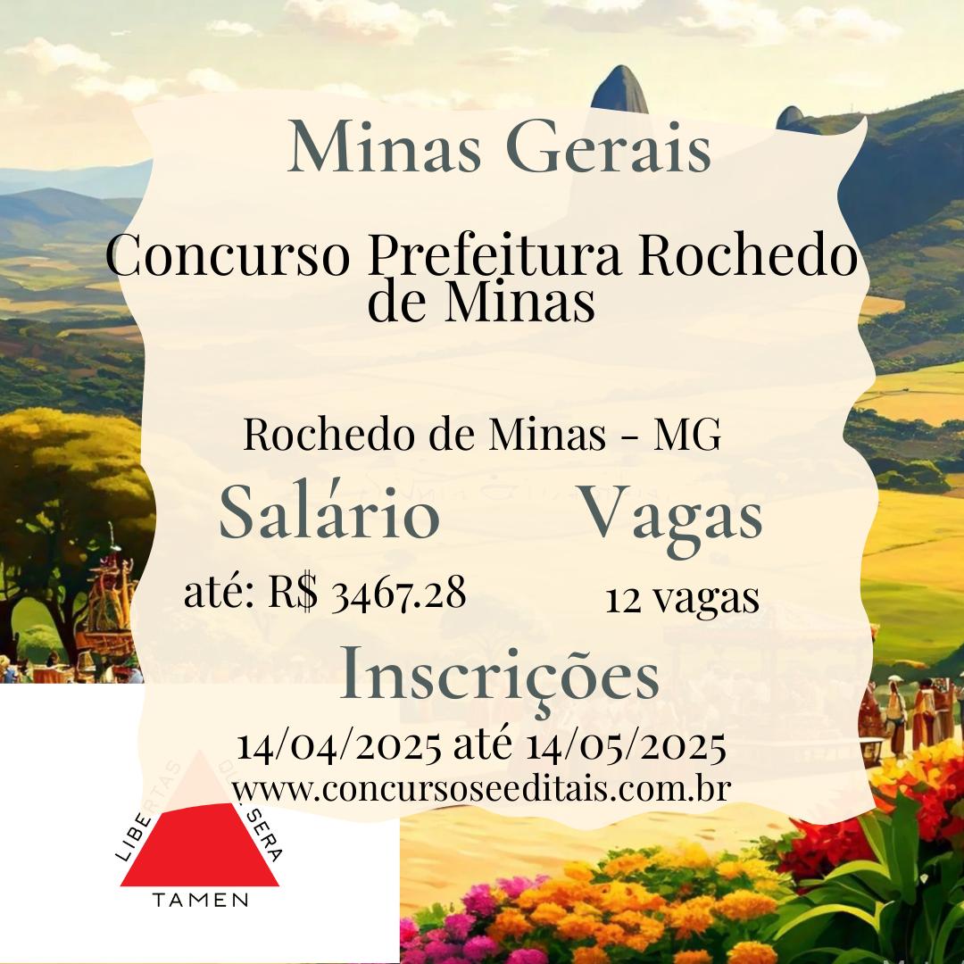 Concurso Público em Rochedo de Minas: 12 Vagas Abertas!