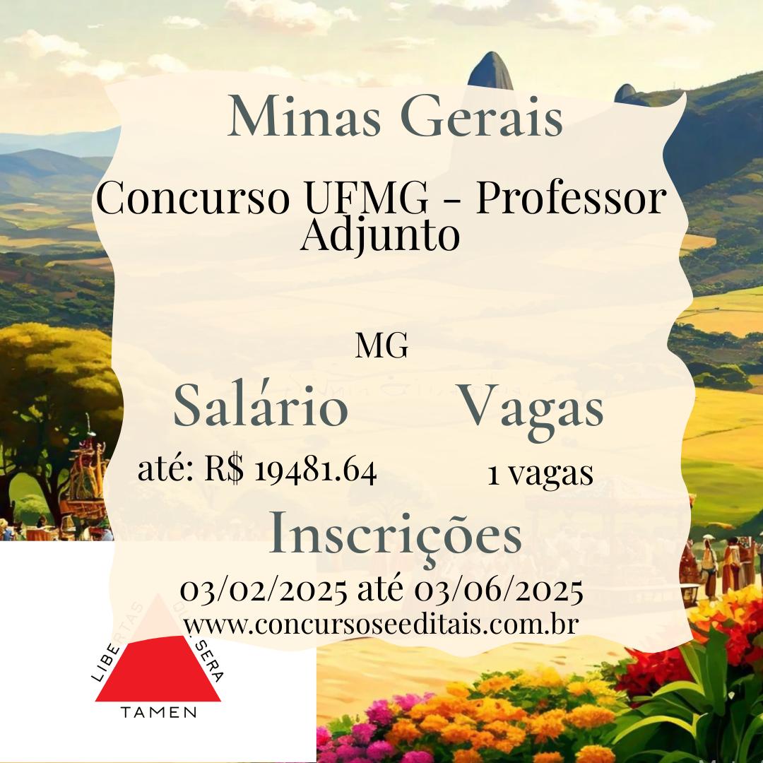 Concurso UFMG Na Área de Participação e Lutas Sociais!