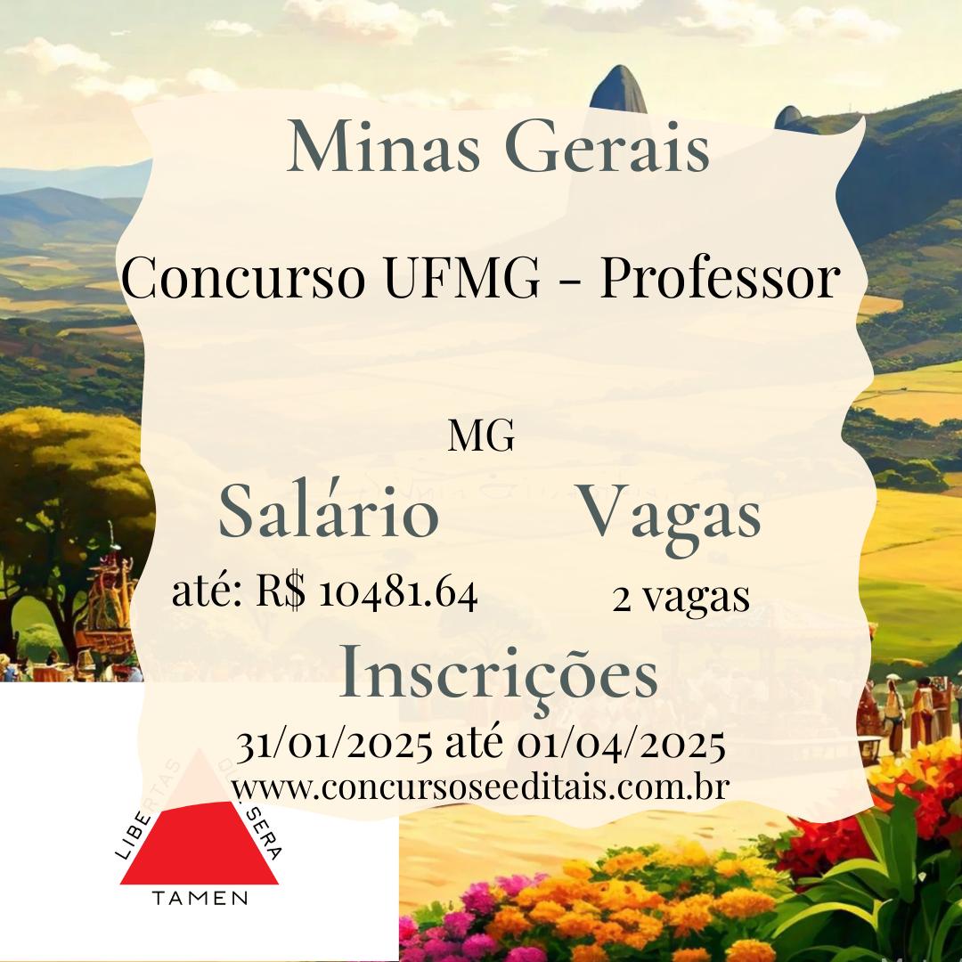 UFMG Abre Inscrições para Professor de Enfermagem!