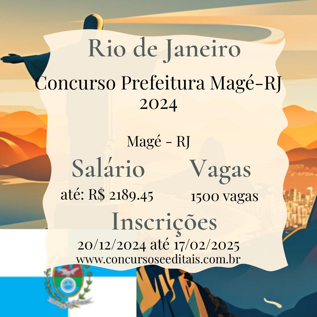 Concurso Público em Magé-RJ: 1.500 Vagas na Educação!