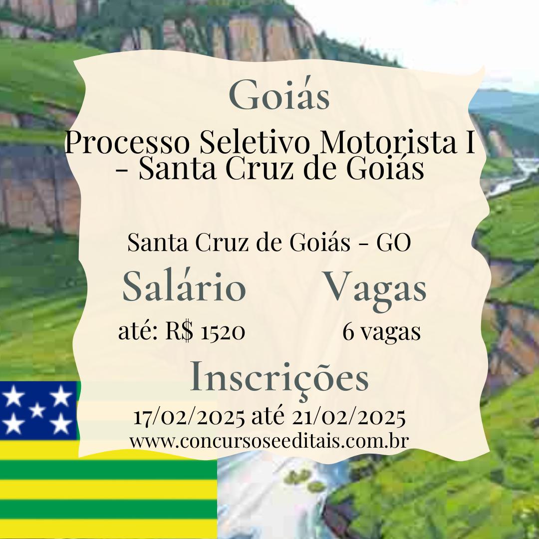 Vagas de Motorista em Santa Cruz de Goiás – GO! Corra e se inscreva!