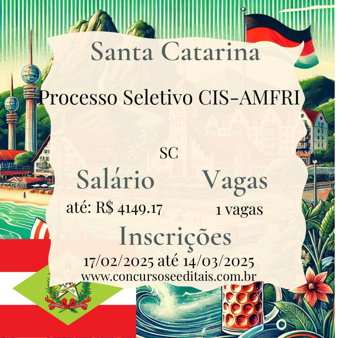 Opa, galera! Vaga de Assistente Administrativo no CIS-AMFRI!