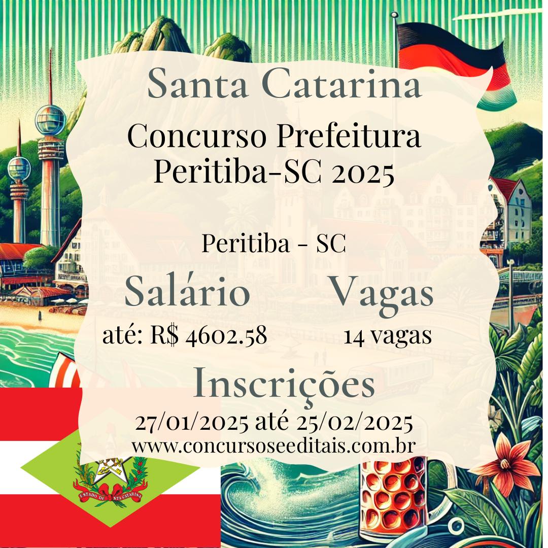 Imagem ilustrativa do concurso de peritiba