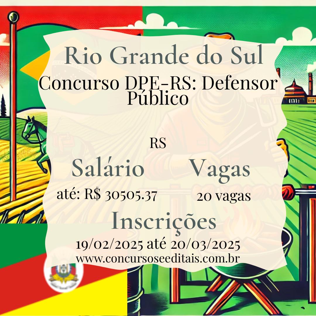 Concurso Público para Defensor Público no Rio Grande do Sul