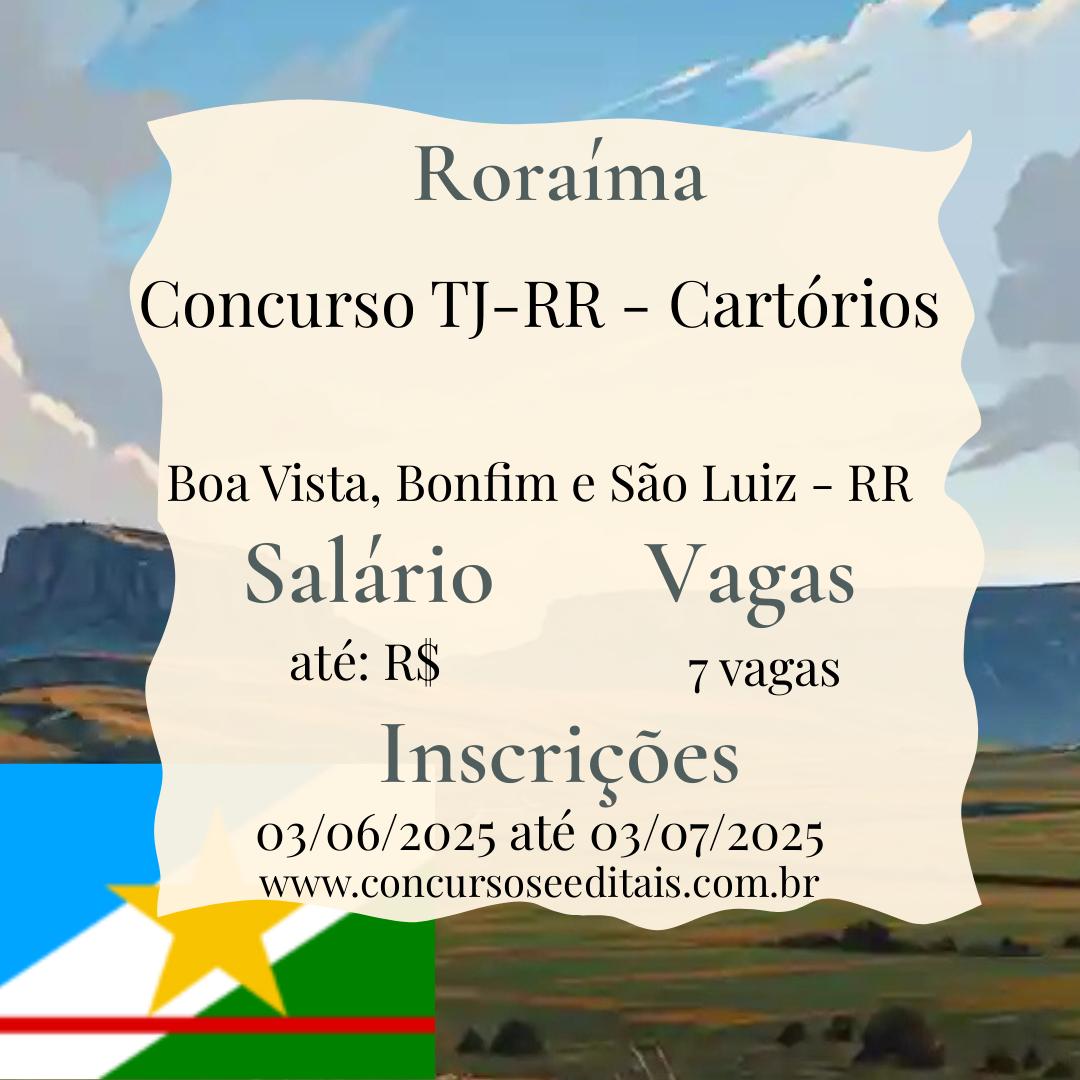 Concurso TJ-RR: Boas notícias para quem busca uma vaga em cartório em Roraima!